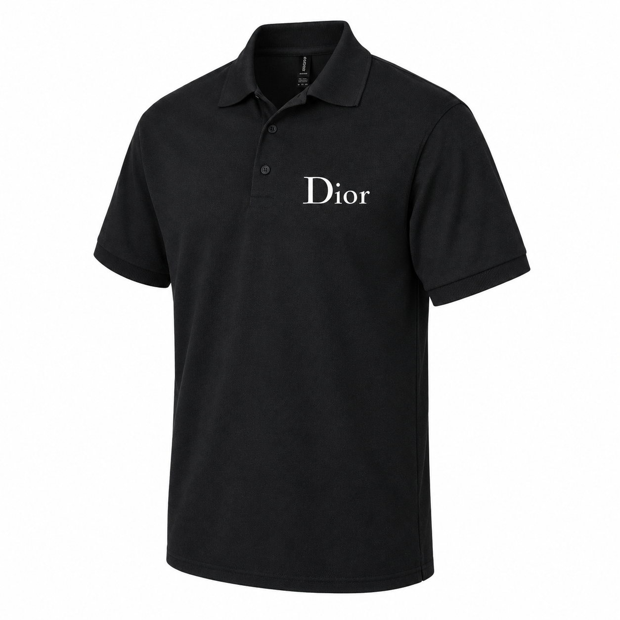 Men's Dior Dry Blend Polo | Color: Black | Image 3