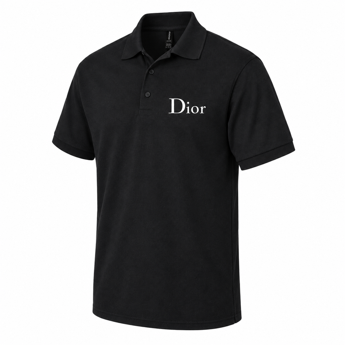 Men's Dior Dry Blend Polo | Color: Black | Image 3