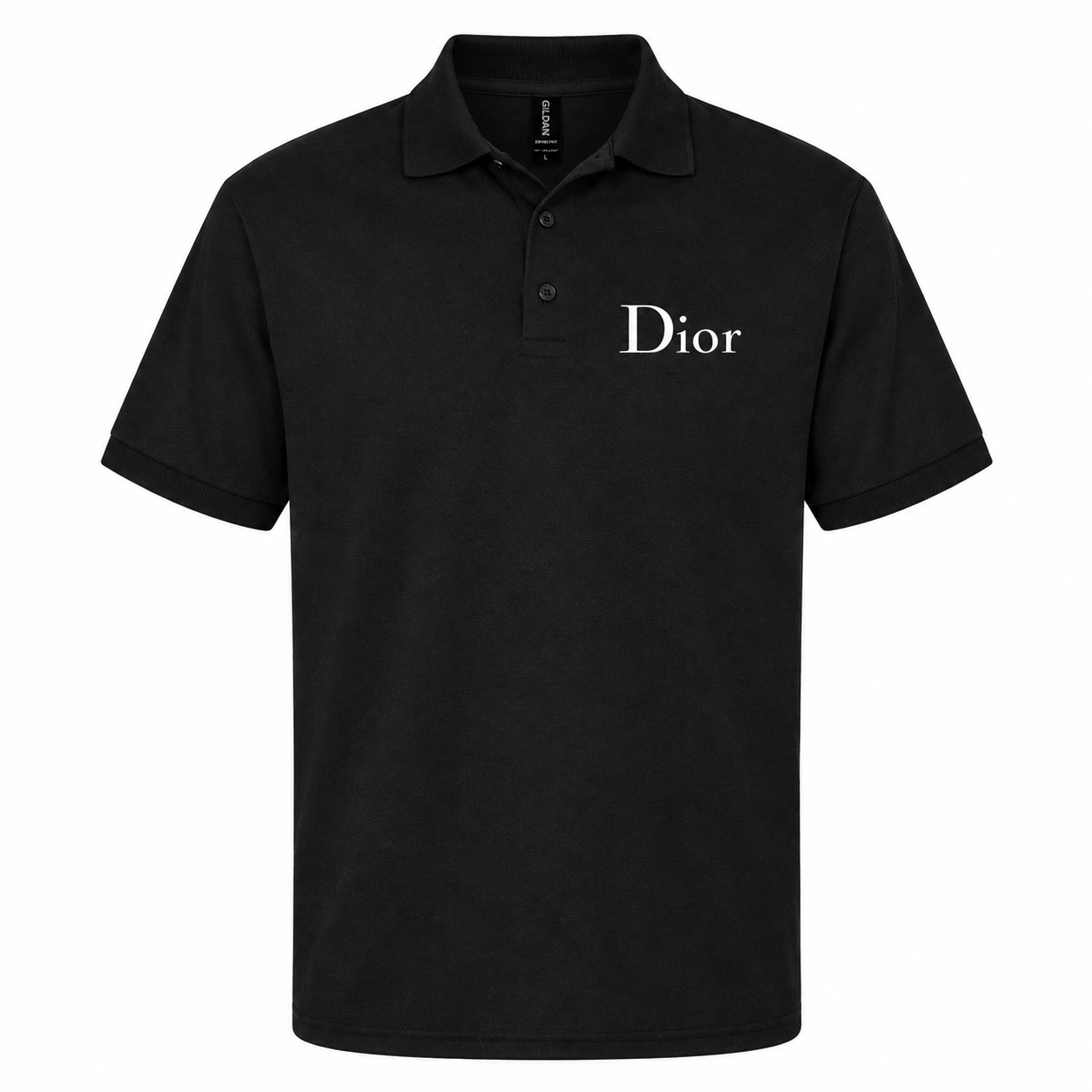 Men's Dior Dry Blend Polo | Color: Black | Image 4