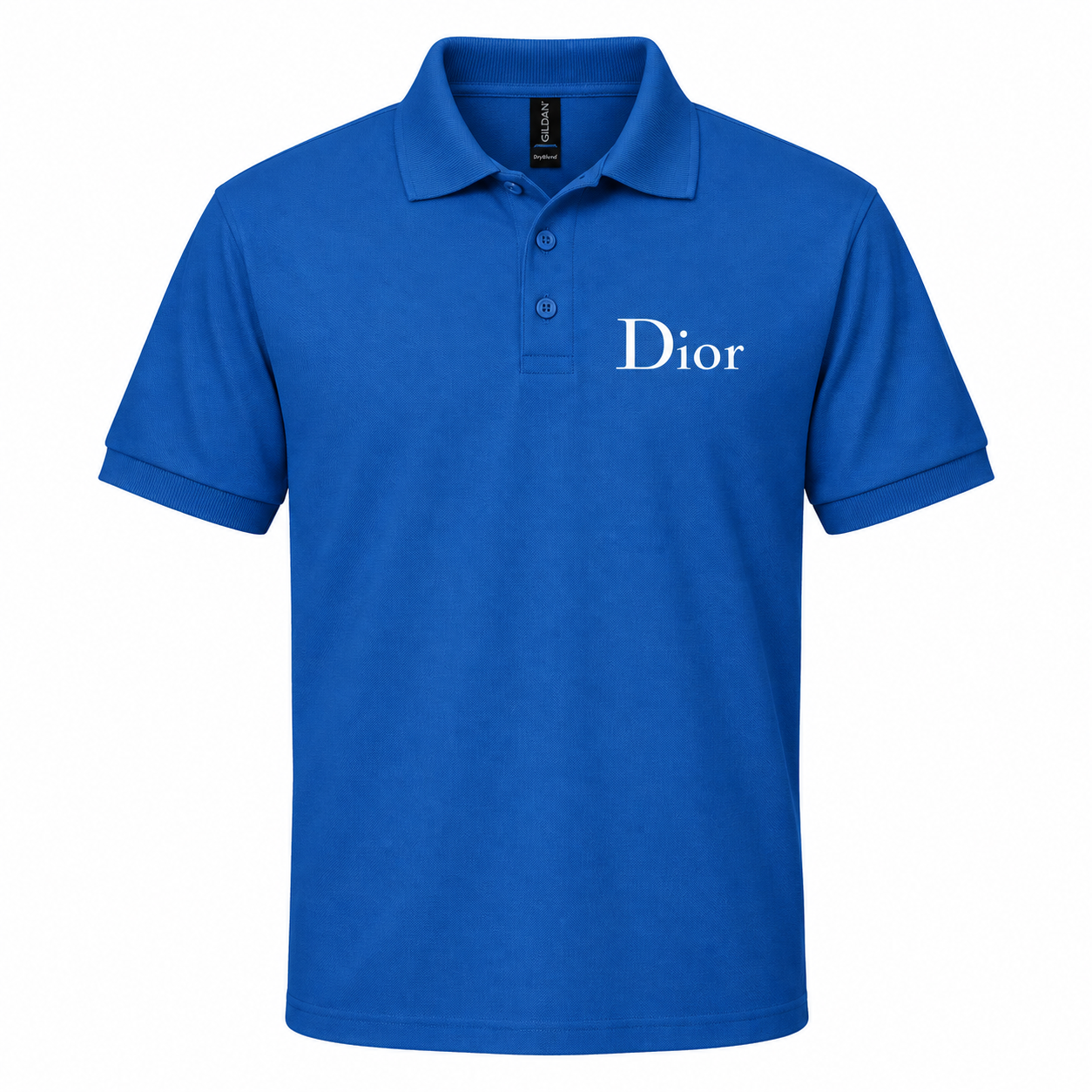 Men's Dior Dry Blend Polo | Color: Blue | Image 4
