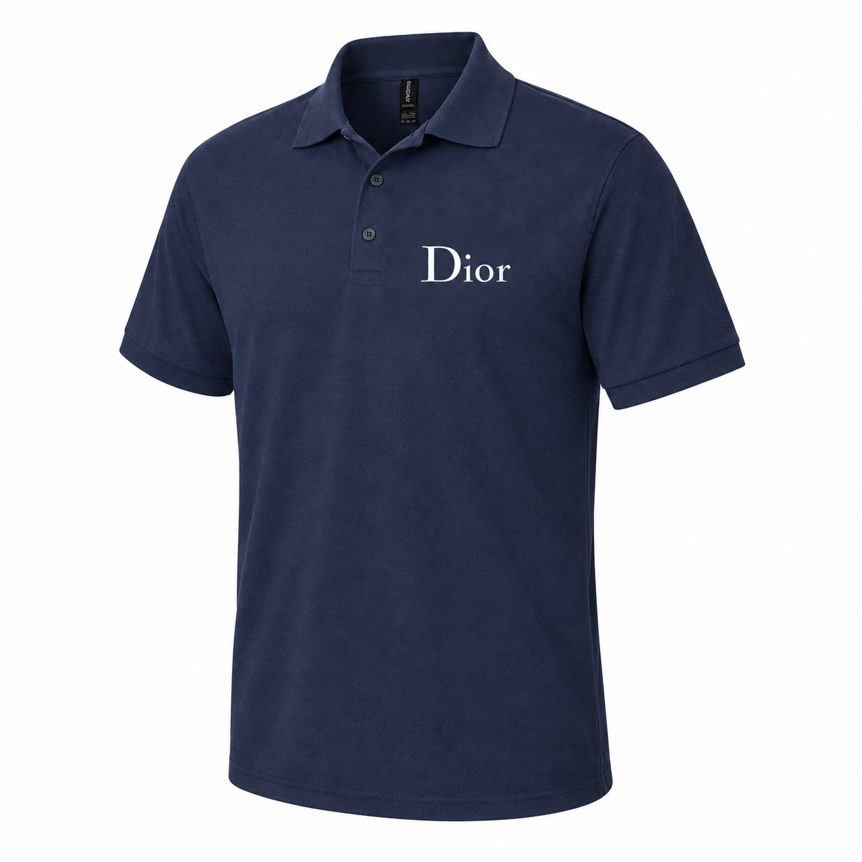Men's Dior Dry Blend Polo | Color: Navy | Image 3