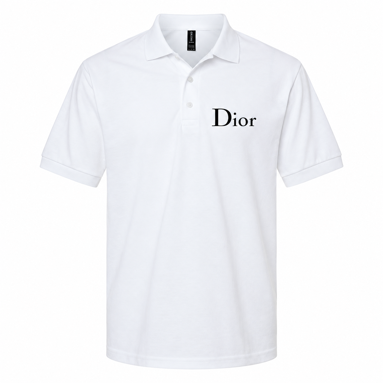 Men's Dior Dry Blend Polo | Color: White | Image 1