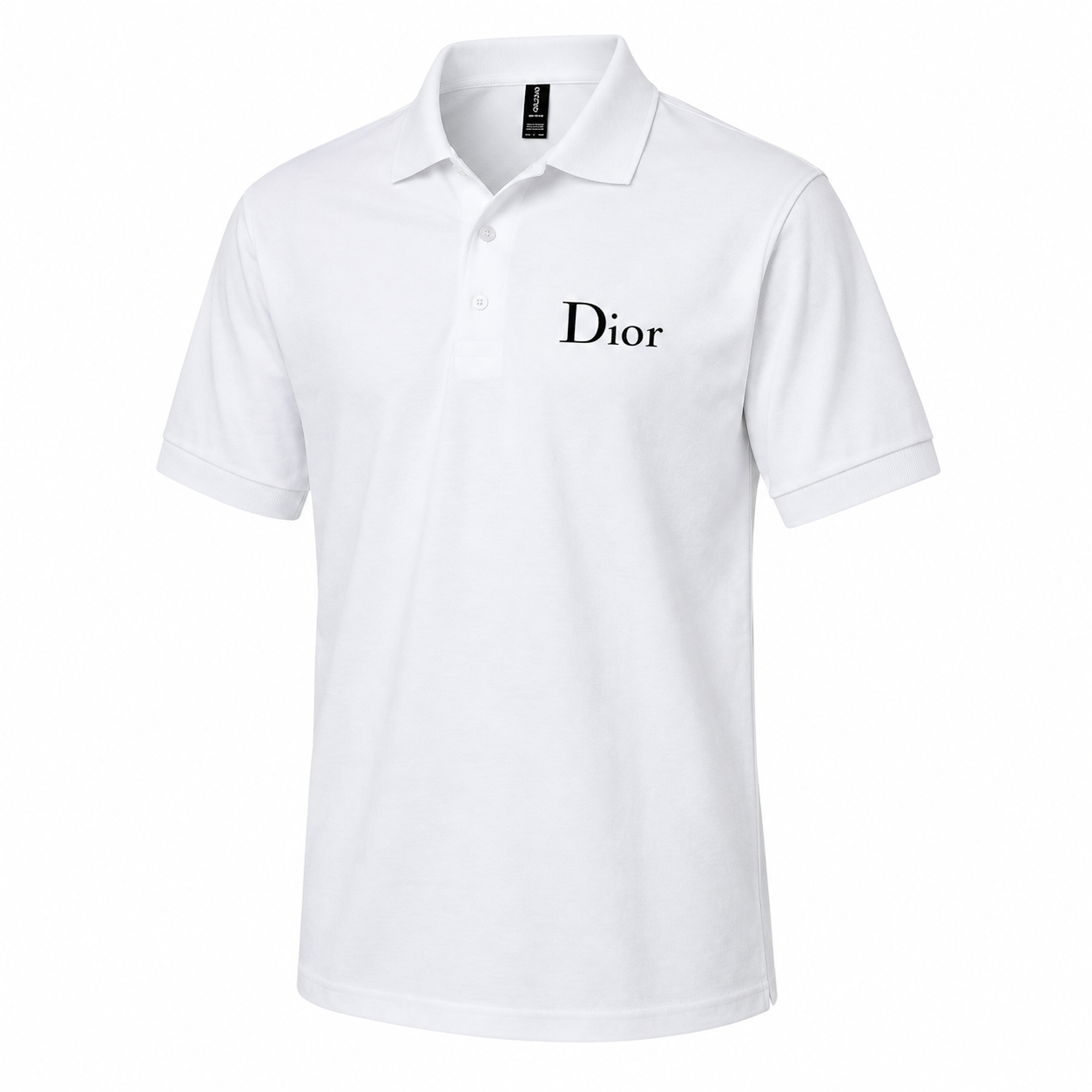 Men's Dior Dry Blend Polo | Color: White | Image 3