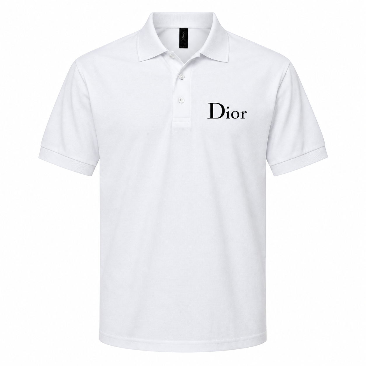 Men's Dior Dry Blend Polo | Color: White | Image 4
