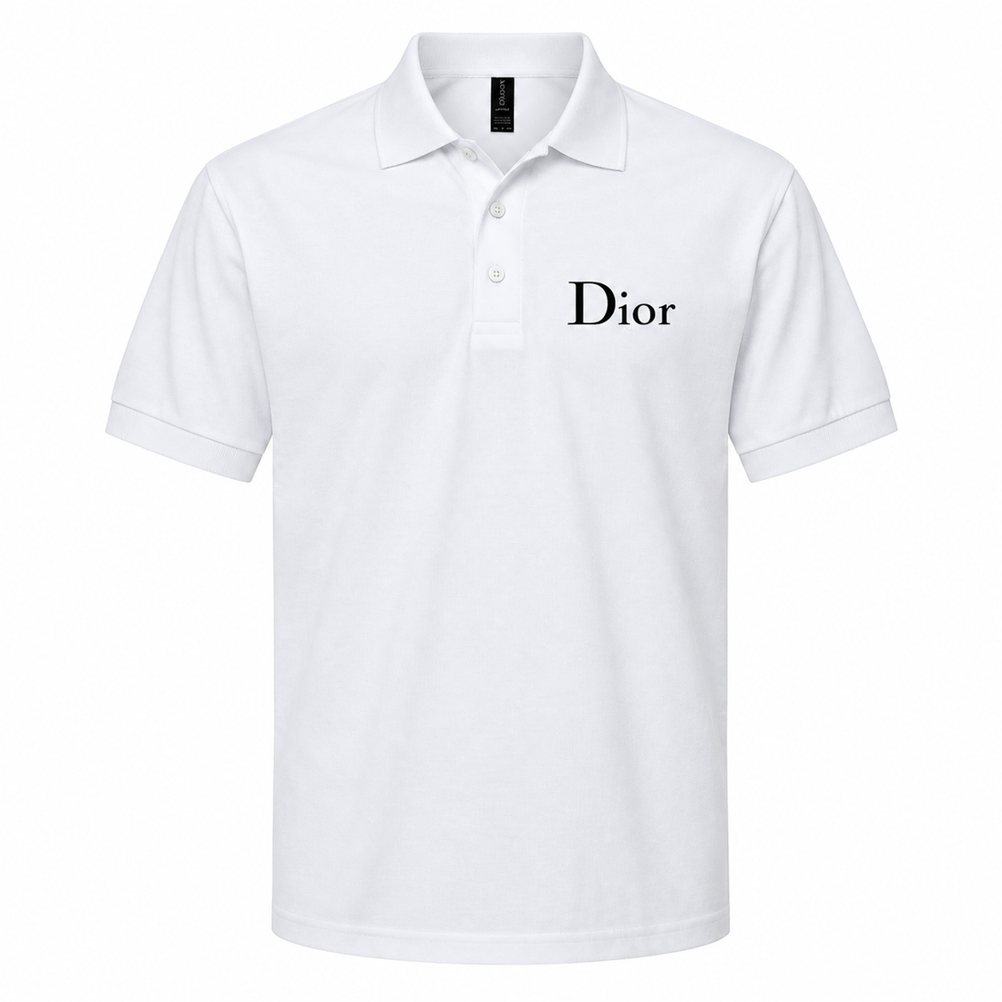 Men's Dior Dry Blend Polo | Color: White | Image 4
