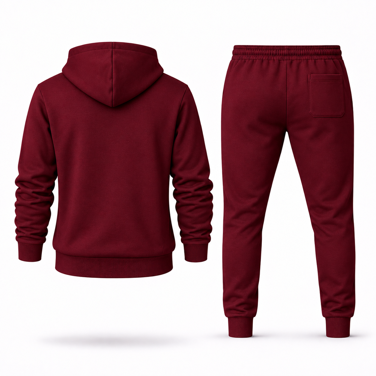 Men's Dior Hoodie Joggers Set - Burgundy - Image 5