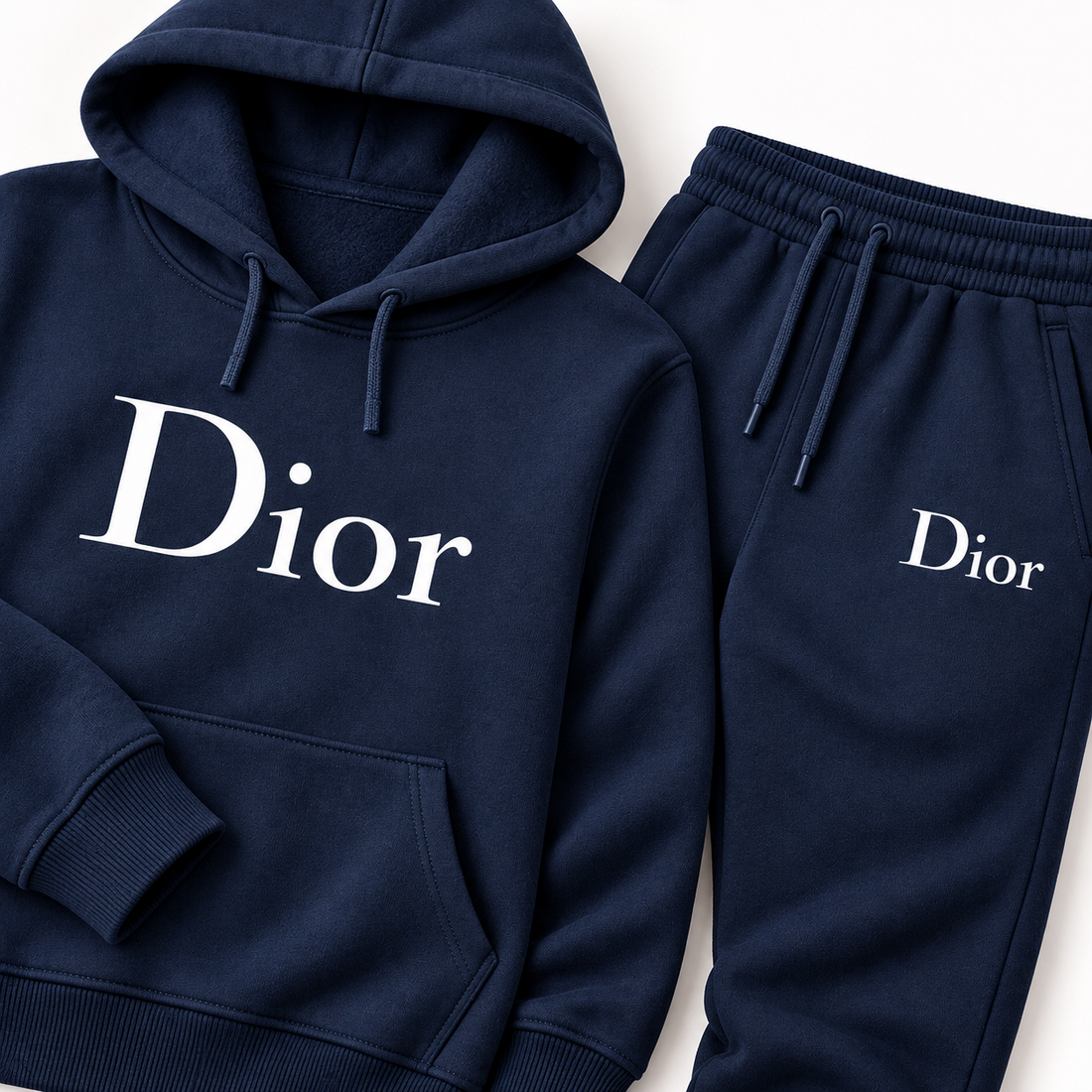 Men's Dior Hoodie Joggers Set - Navy - Image 3