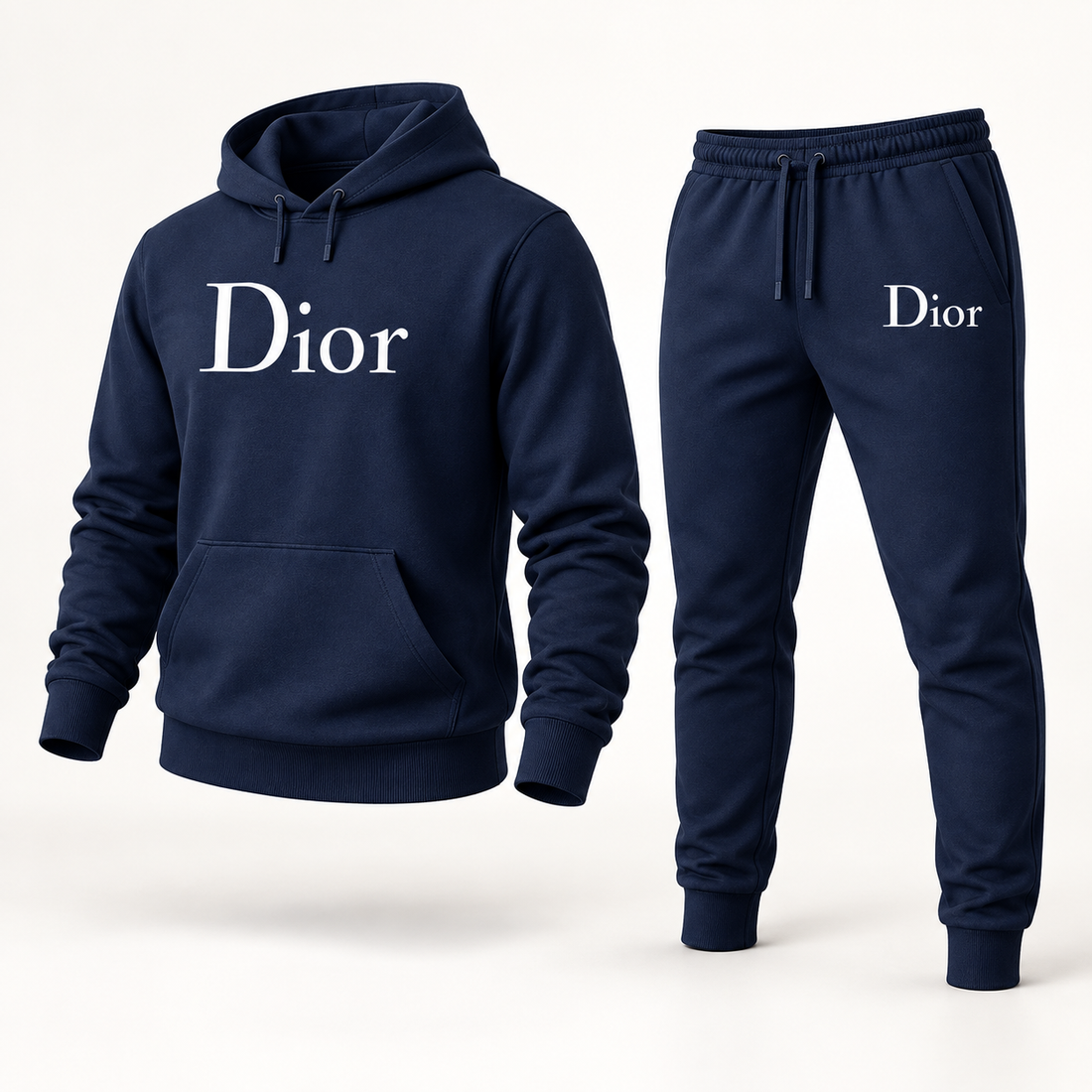 Men's Dior Hoodie Joggers Set - Navy - Image 4