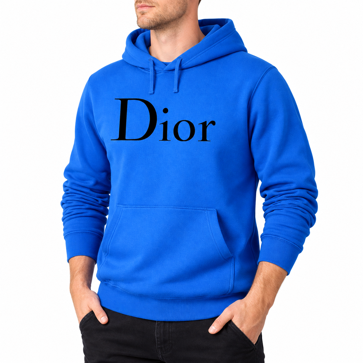 Men's Dior Pullover Hoodie | Color: Azure | Image 2