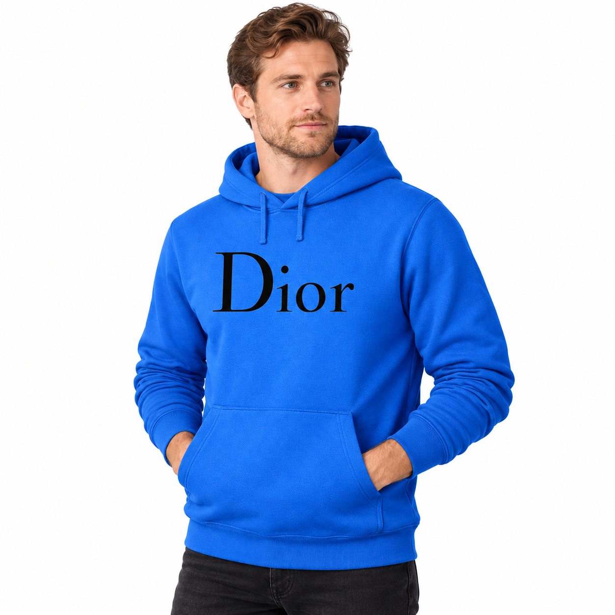 Men's Dior Pullover Hoodie | Color: Azure | Image 4