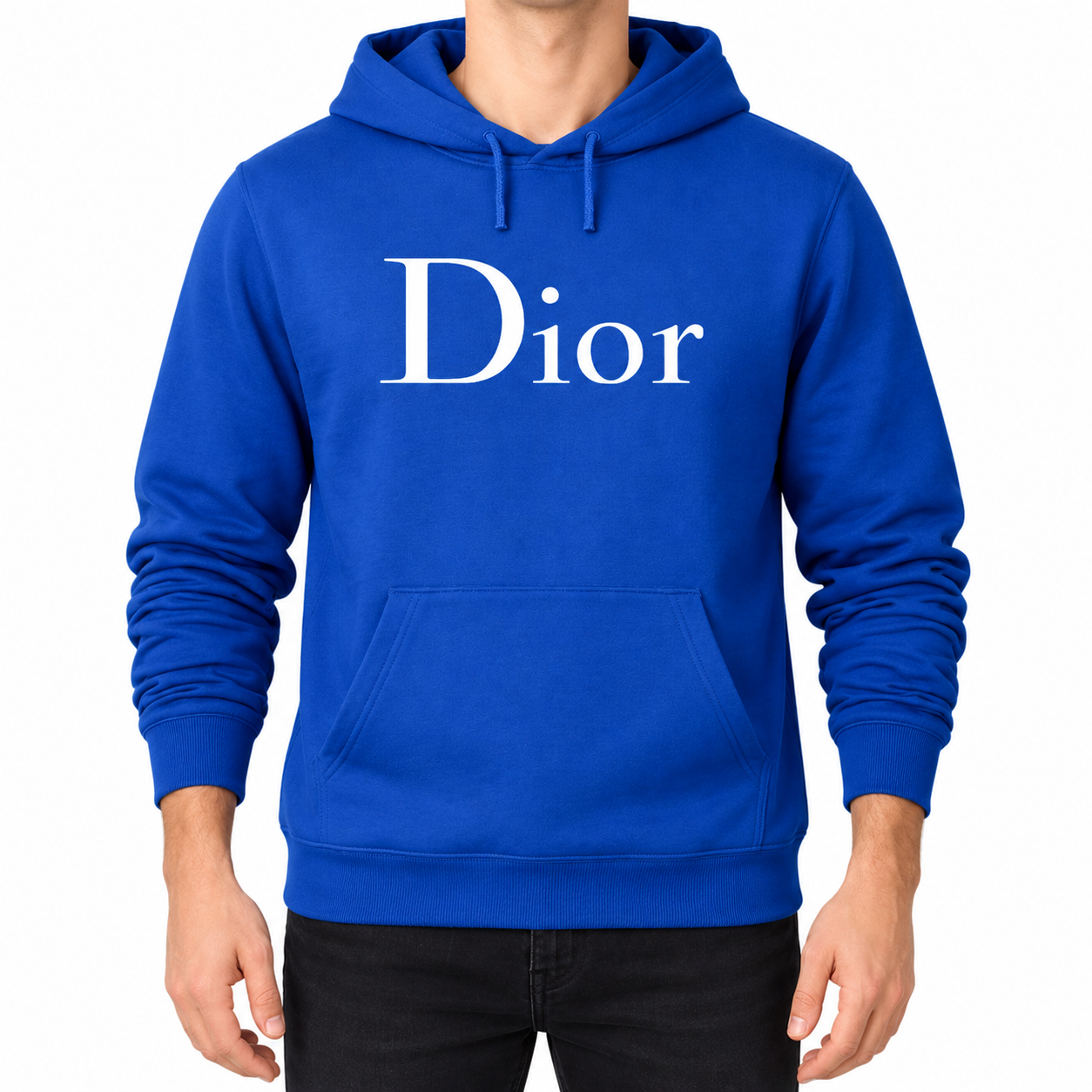 Men's Dior Pullover Hoodie | Color: Blue | Image 1