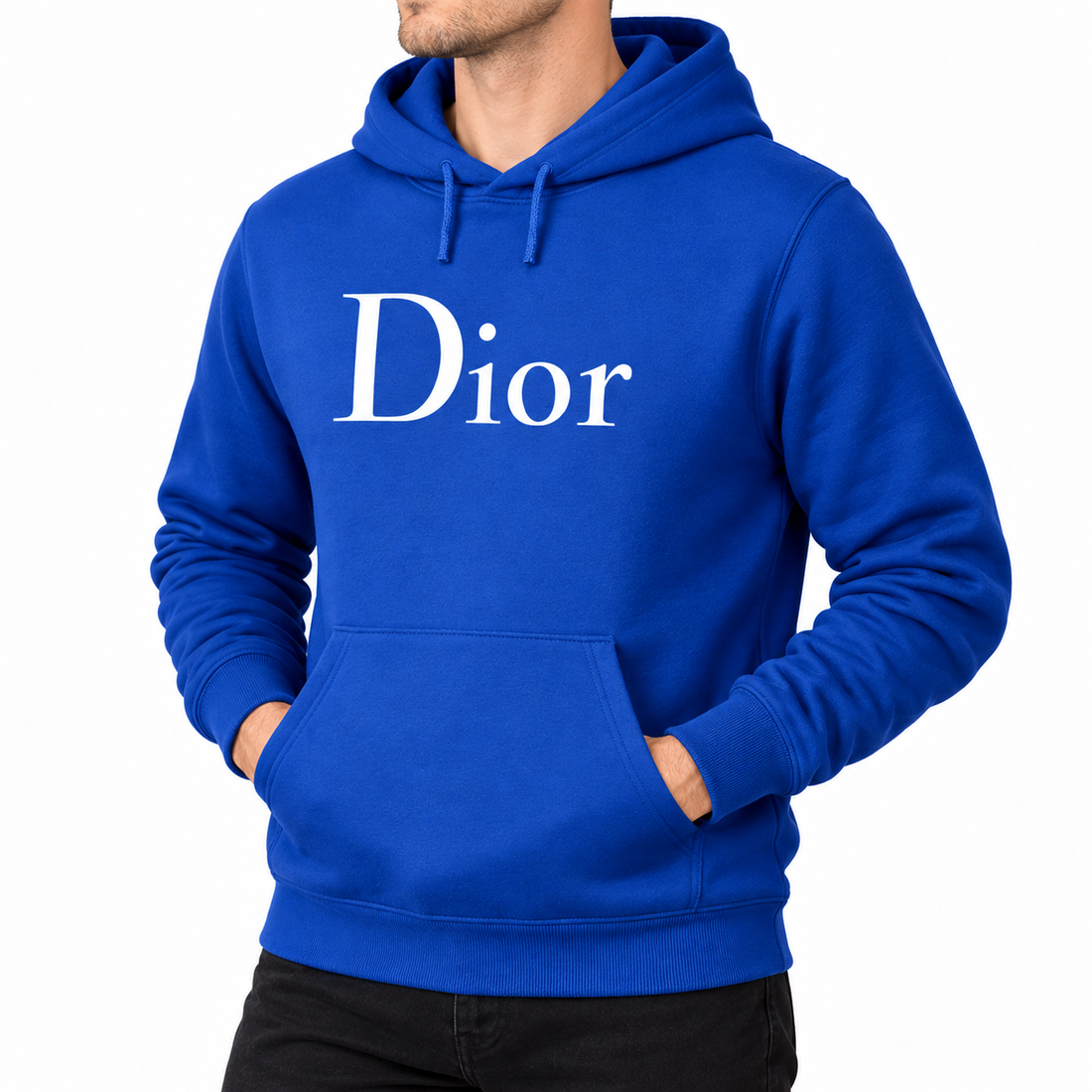 Men's Dior Pullover Hoodie | Color: Blue | Image 2