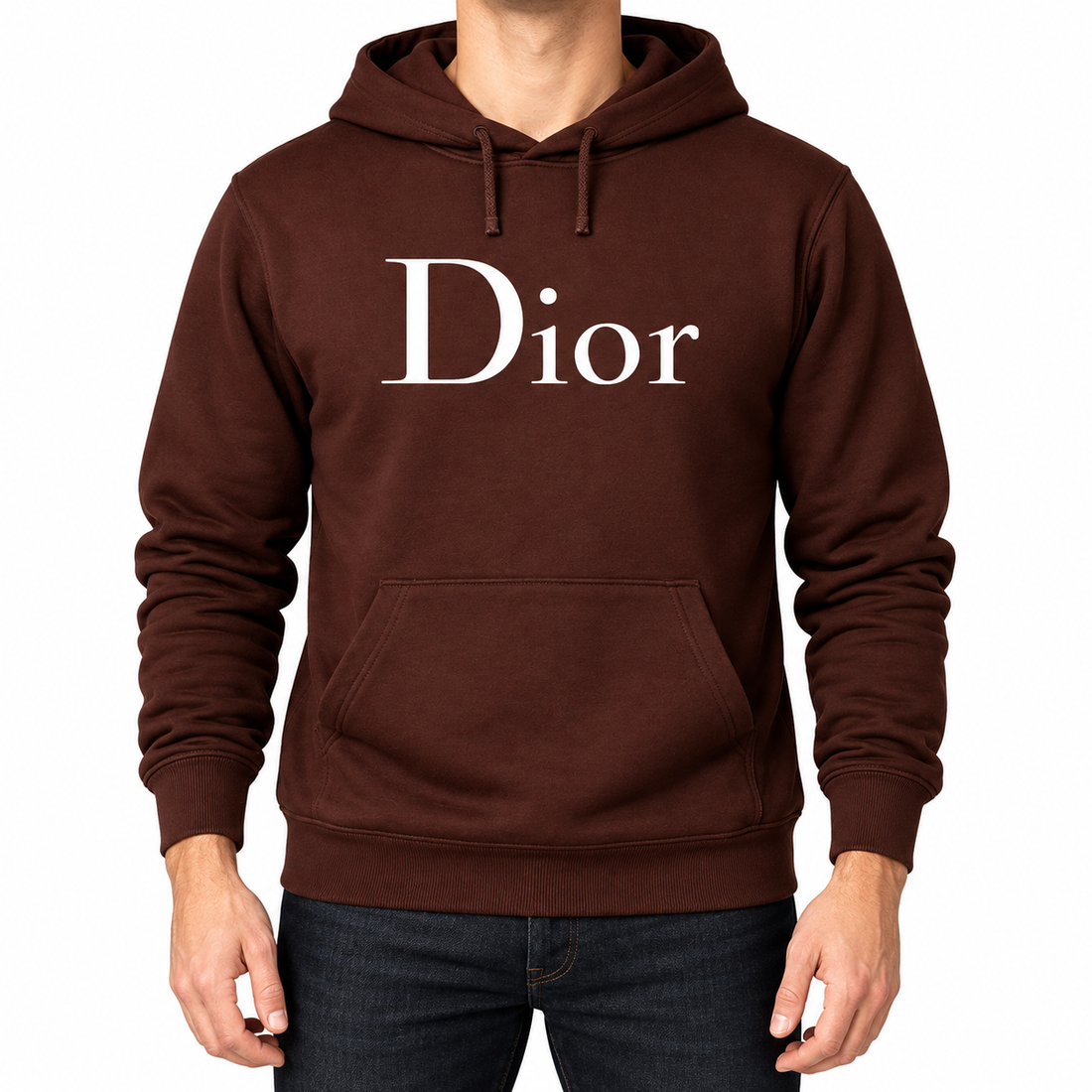 Men's Dior Pullover Hoodie | Color: Brown | Image 1