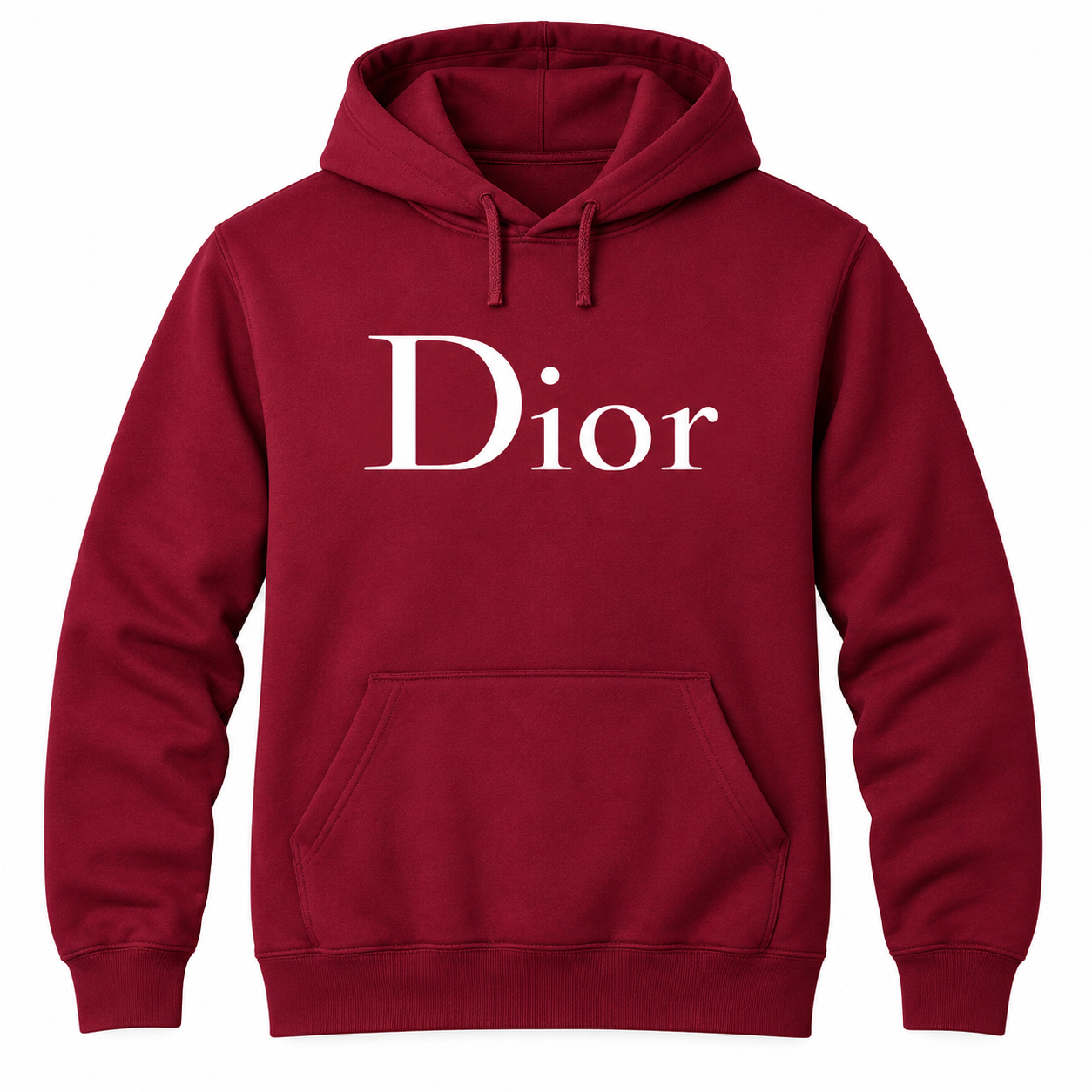 Men's Dior Pullover Hoodie | Color: Burgundy | Image 3
