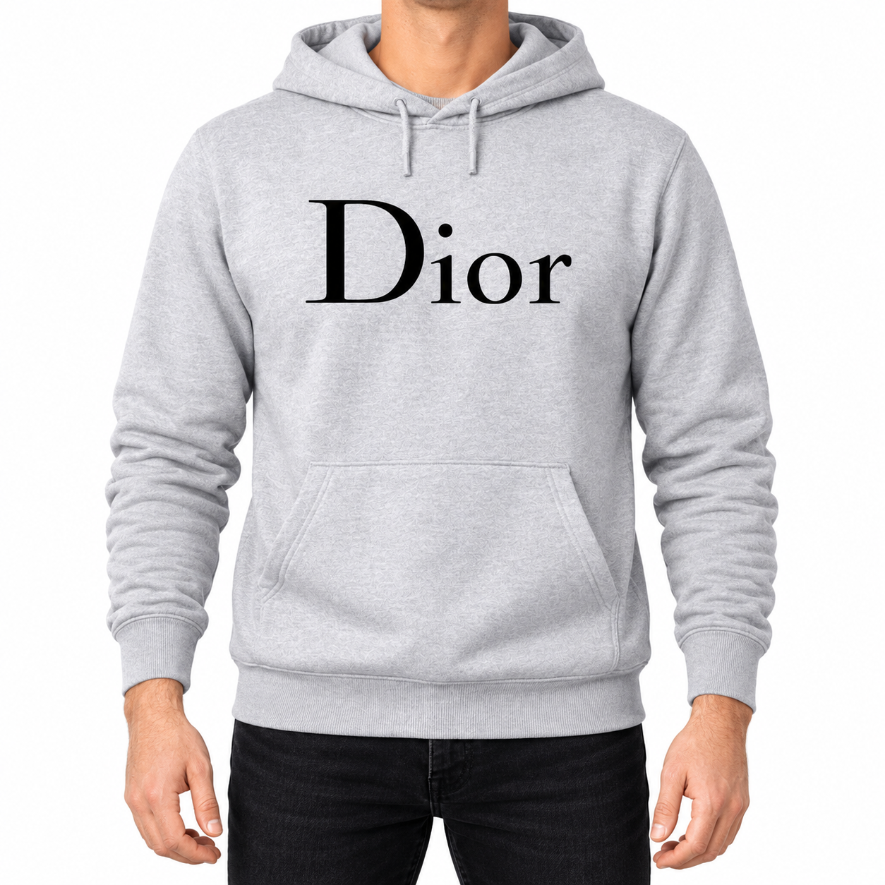 Men's Dior Pullover Hoodie | Color: Grey | Image 1