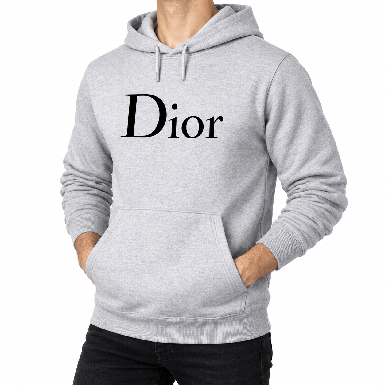 Men's Dior Pullover Hoodie | Color: Grey | Image 2