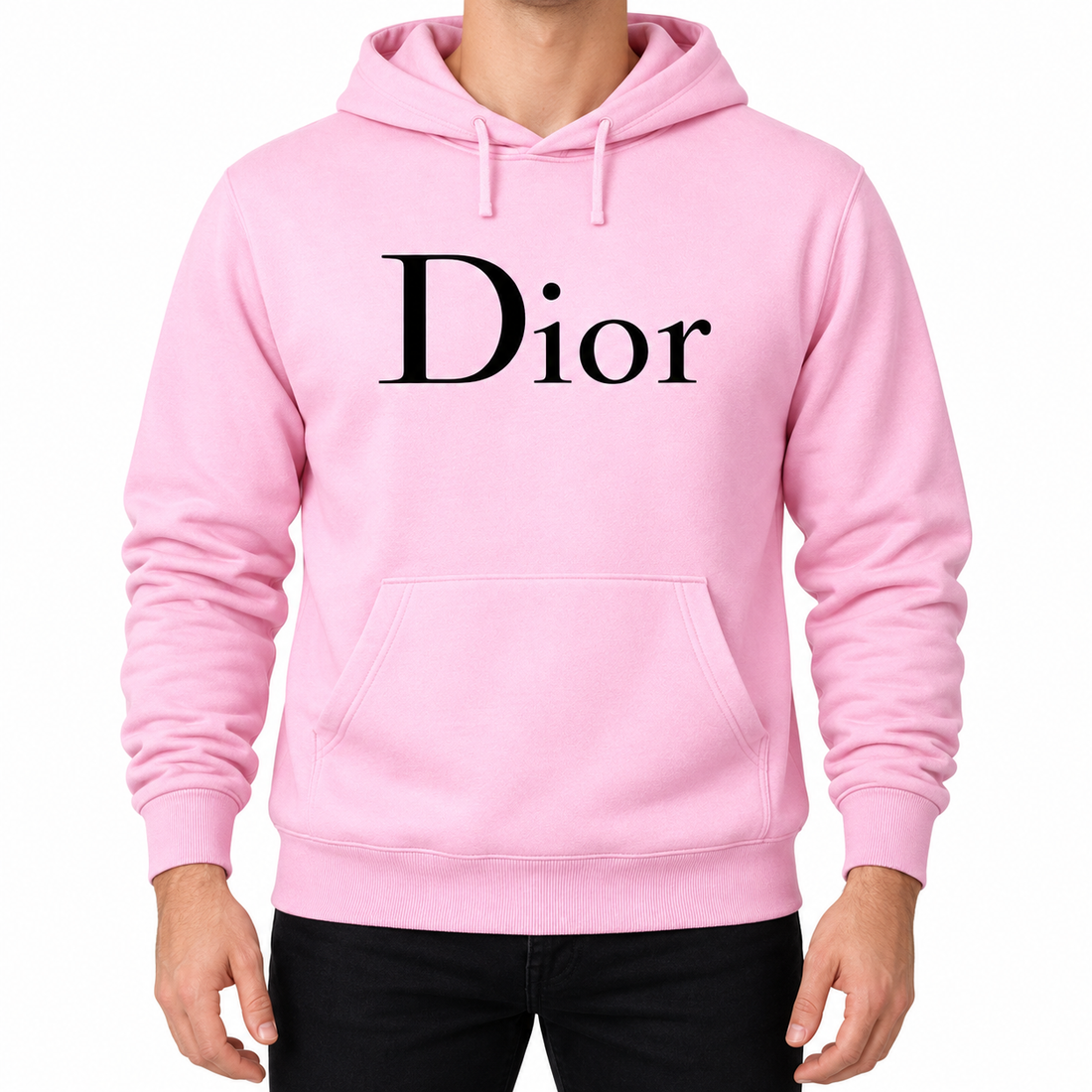 Men's Dior Pullover Hoodie | Color: Light Pink | Image 1