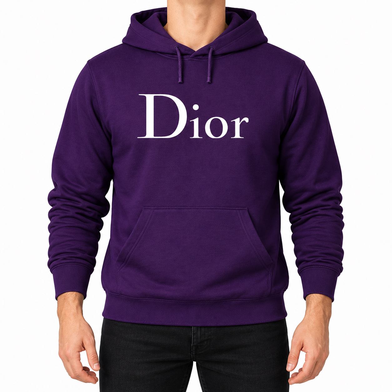 Men's Dior Pullover Hoodie | Color: Purple | Image 1