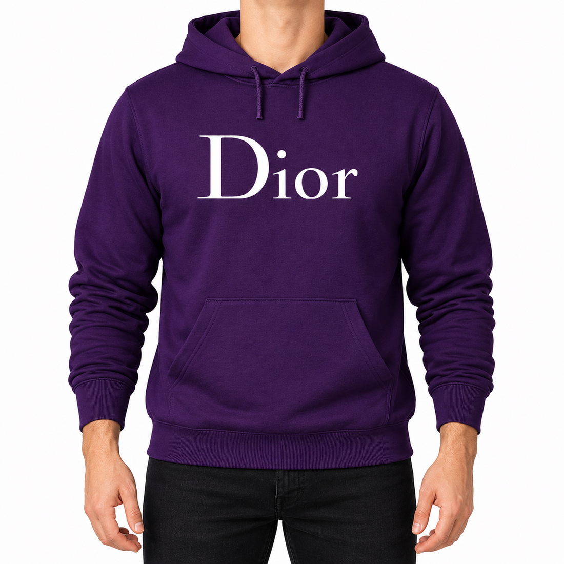 Men's Dior Pullover Hoodie | Color: Purple | Image 1