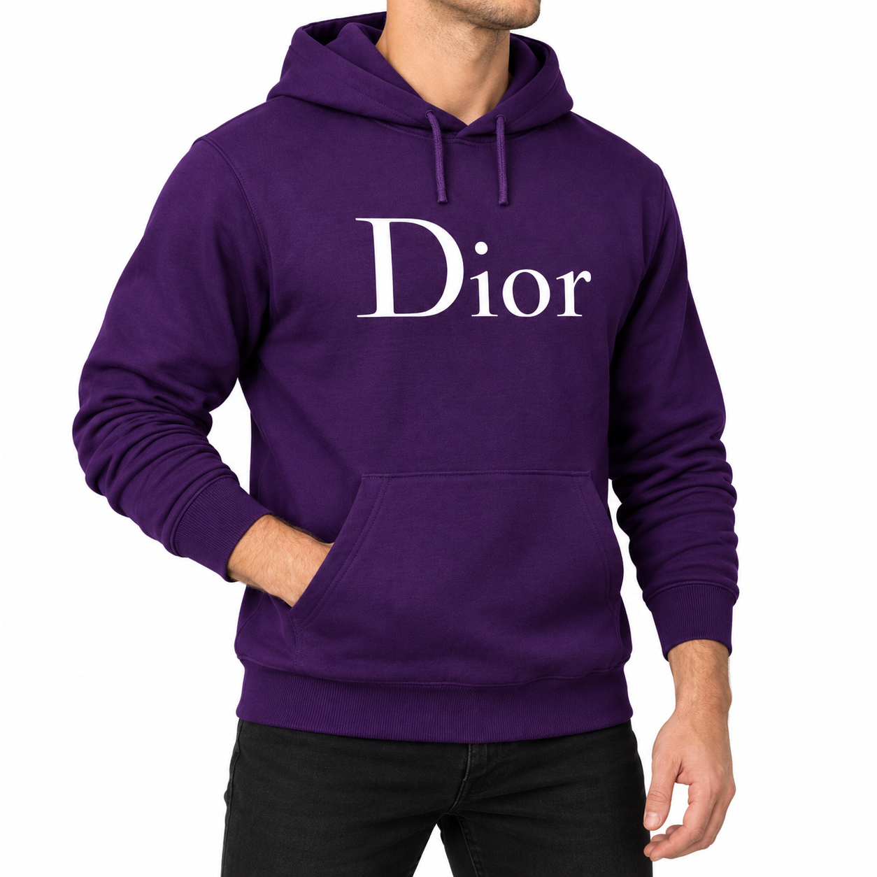 Men's Dior Pullover Hoodie | Color: Purple | Image 2