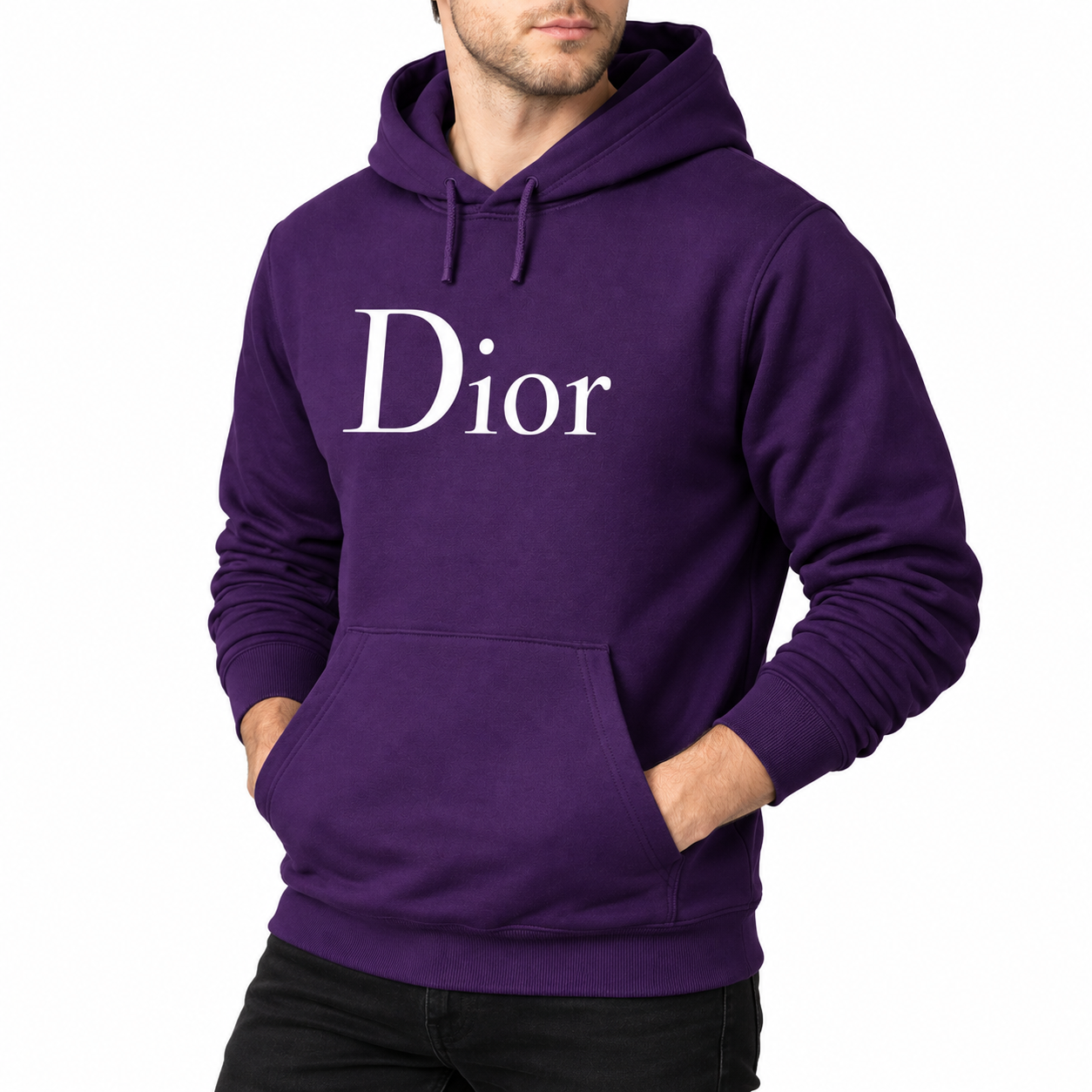 Men's Dior Pullover Hoodie | Color: Purple | Image 4