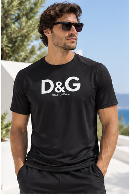 Men's Dolce and Gabbana Performance T-Shirt | Color: Black | Image 2
