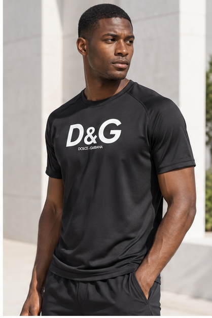 Men's Dolce and Gabbana Performance T-Shirt | Color: Black | Image 3