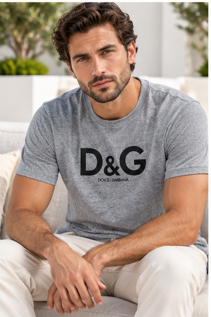 Men's Dolce and Gabbana Performance T-Shirt | Color: Grey | Image 4