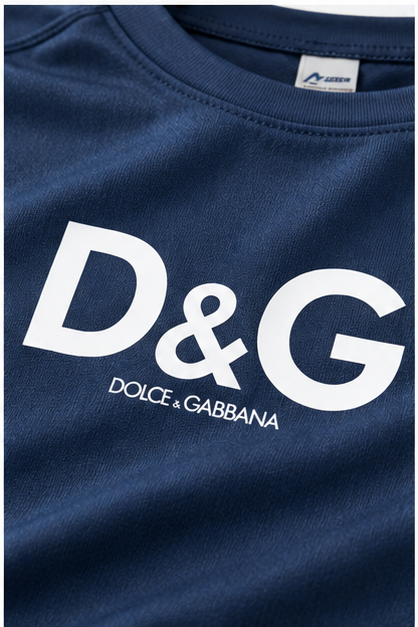 Men's Dolce and Gabbana Performance T-Shirt | Color: Navy | Image 5