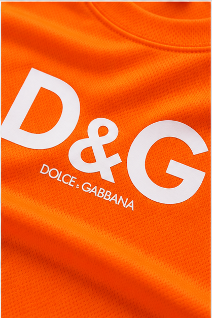 Men's Dolce and Gabbana Performance T-Shirt | Color: Orange | Image 5