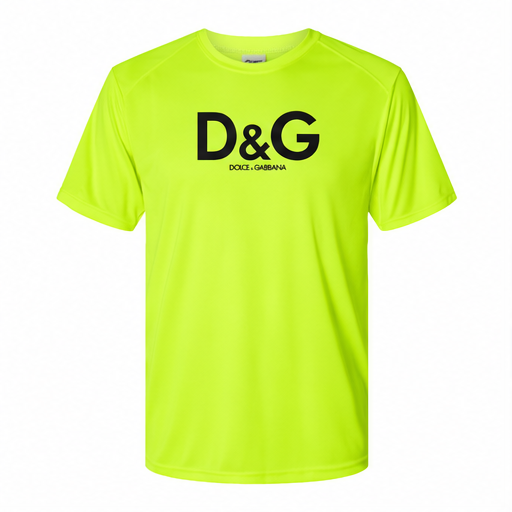 Men's Dolce and Gabbana Performance T-Shirt | Color: Safety Green | Image 1