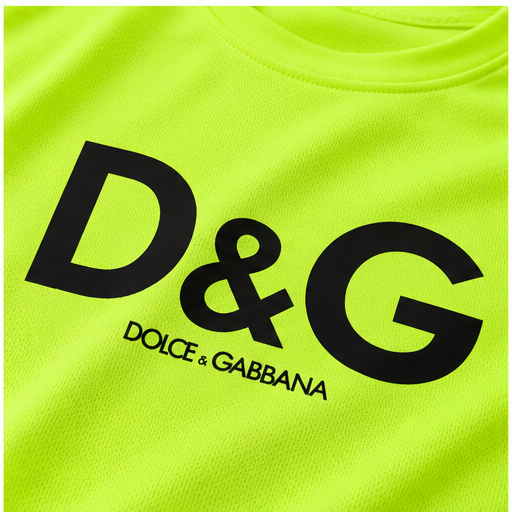 Men's Dolce and Gabbana Performance T-Shirt | Color: Safety Green | Image 5