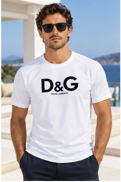 Men's Dolce and Gabbana Performance T-Shirt | Color: White | Image 2