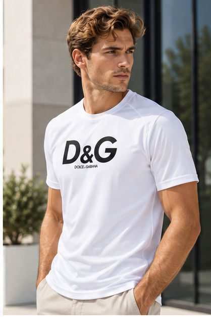 Men's Dolce and Gabbana Performance T-Shirt | Color: White | Image 3