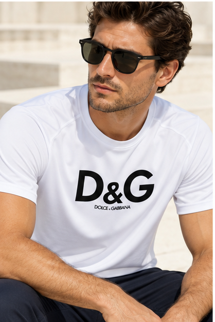 Men's Dolce and Gabbana Performance T-Shirt | Color: White | Image 4