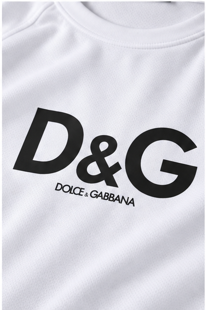 Men's Dolce and Gabbana Performance T-Shirt | Color: White | Image 5