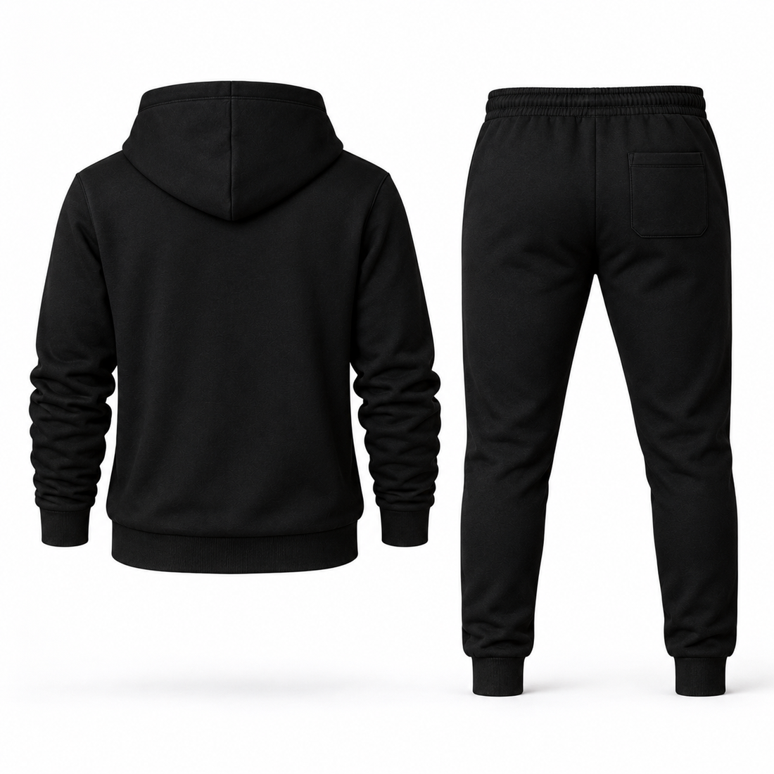 Men's Dolce and Gabbana Hoodie Joggers Set | Color: black | Image 5