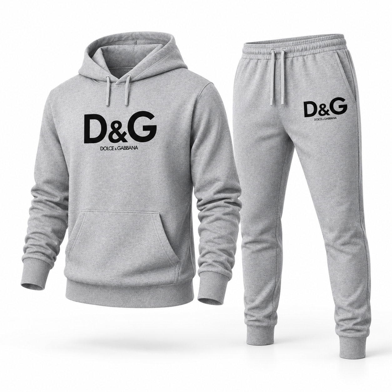 Men's Dolce and Gabbana Hoodie Joggers Set | Color: grey | Image 1