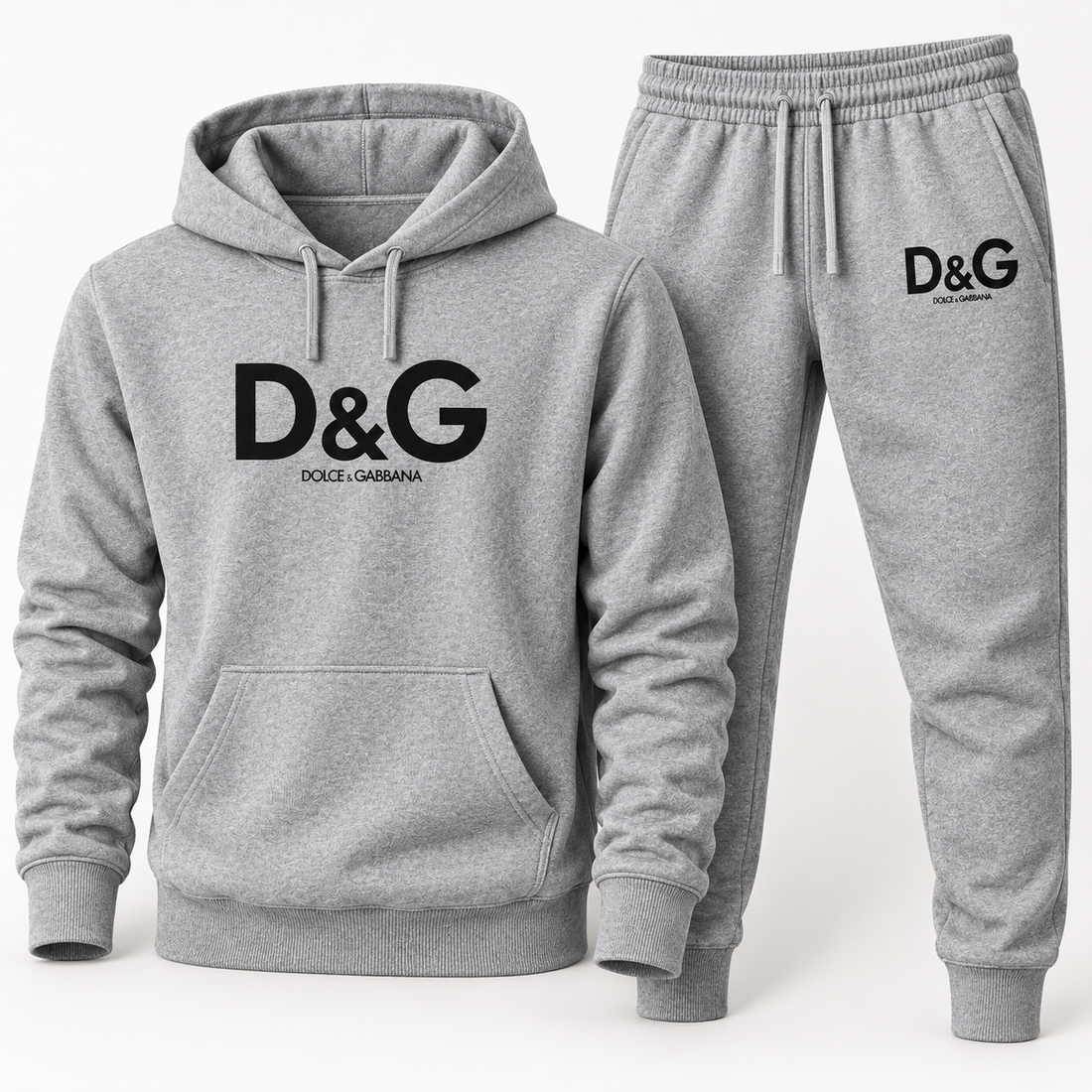 Men's Dolce and Gabbana Hoodie Joggers Set | Color: grey | Image 3