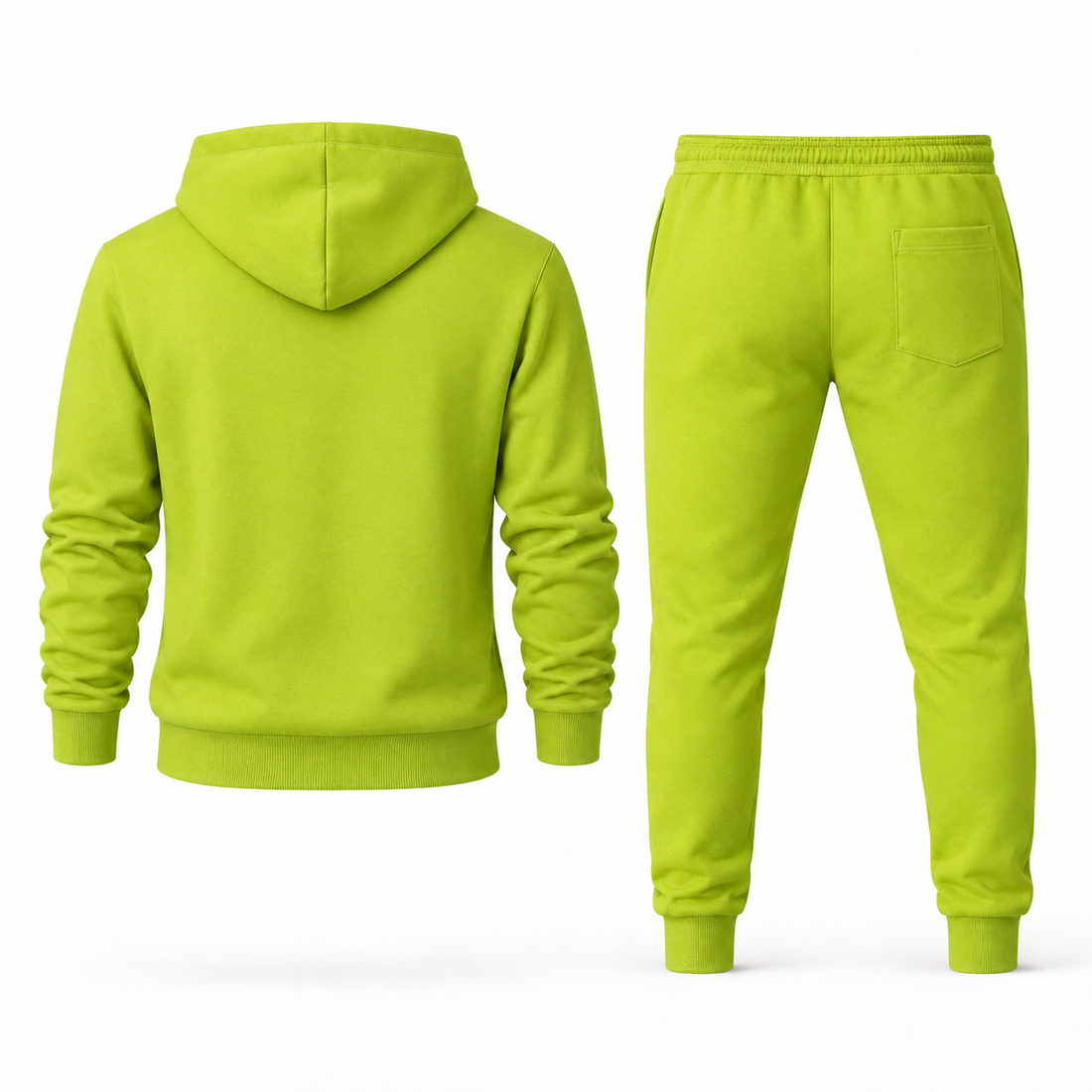 Men's Dolce and Gabbana Hoodie Joggers Set | Color: lime green | Image 5