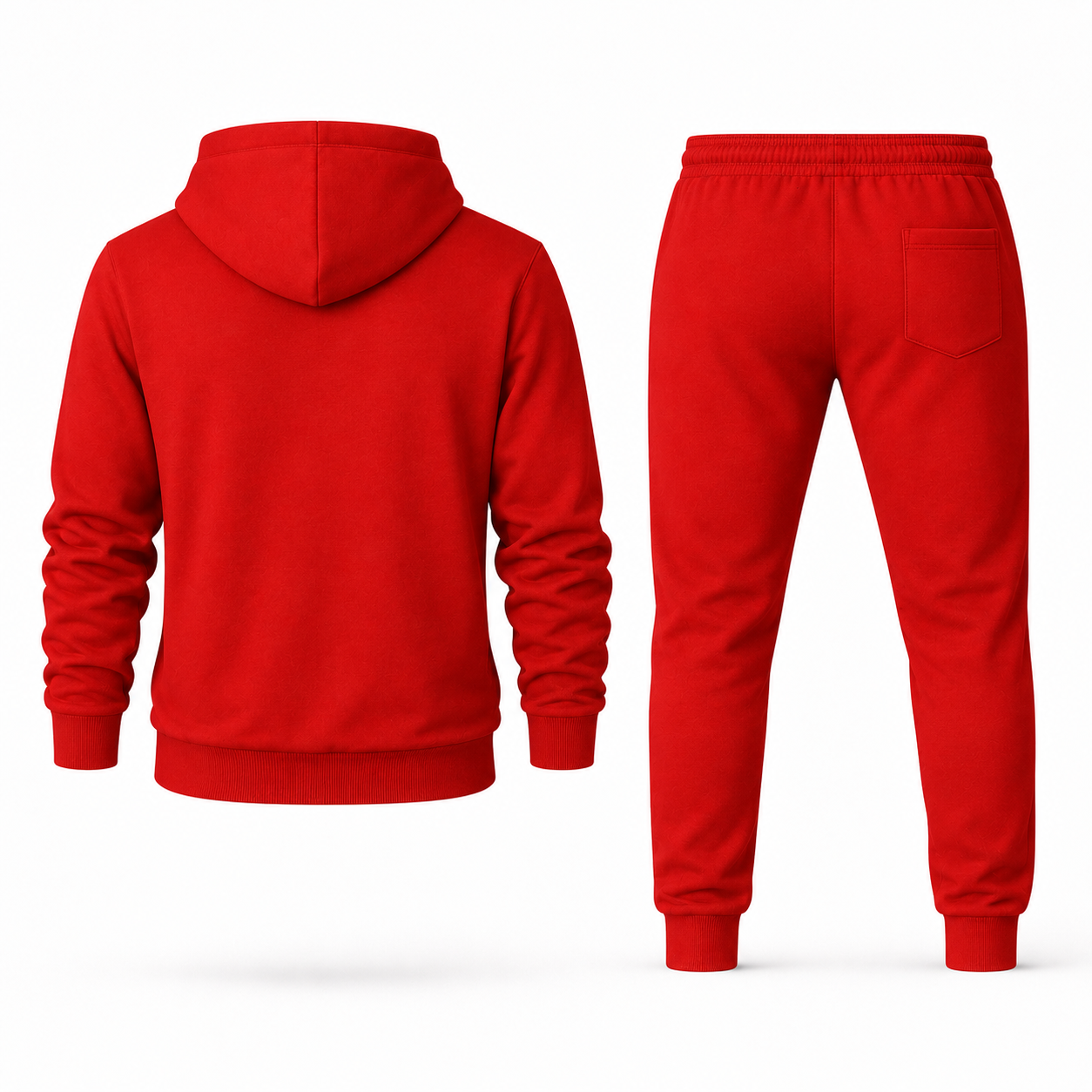 Men's Dolce and Gabbana Hoodie Joggers Set | Color: red | Image 5