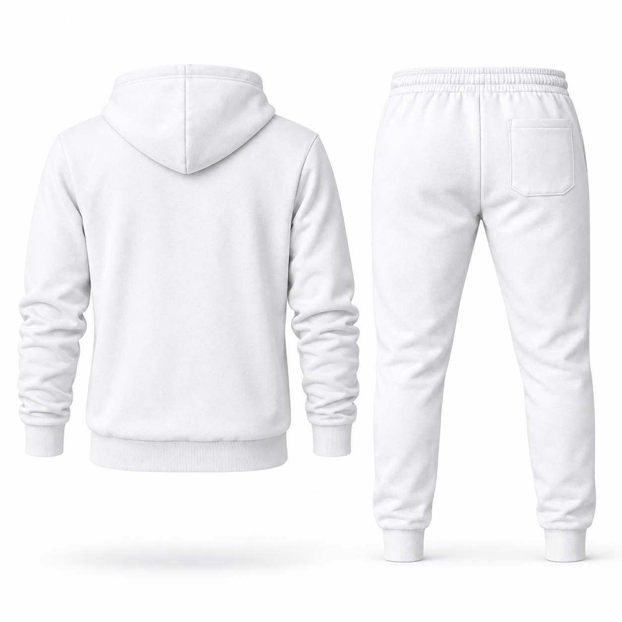 Men's Dolce and Gabbana Hoodie Joggers Set | Color: white | Image 5
