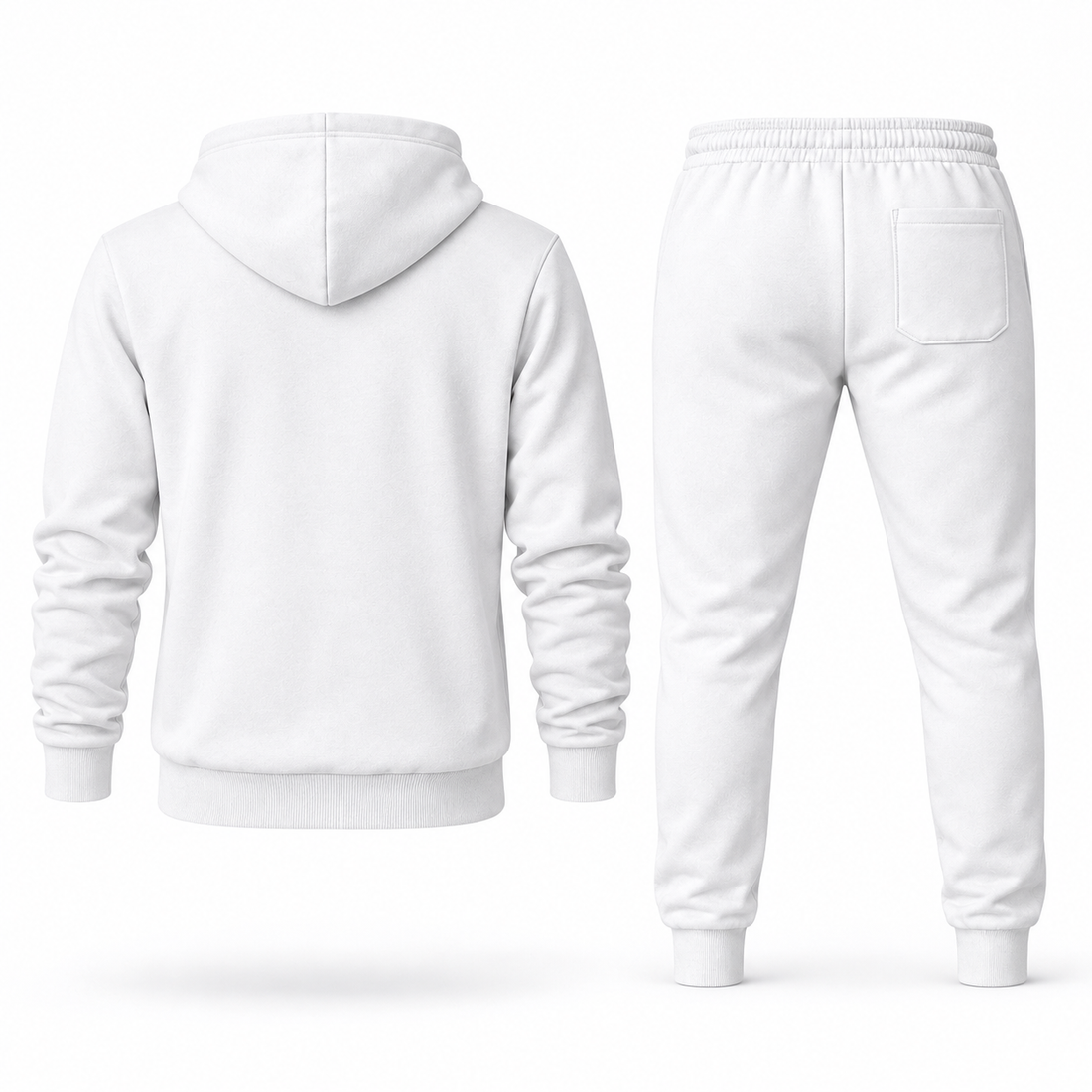 Men's Dolce and Gabbana Hoodie Joggers Set | Color: white | Image 5
