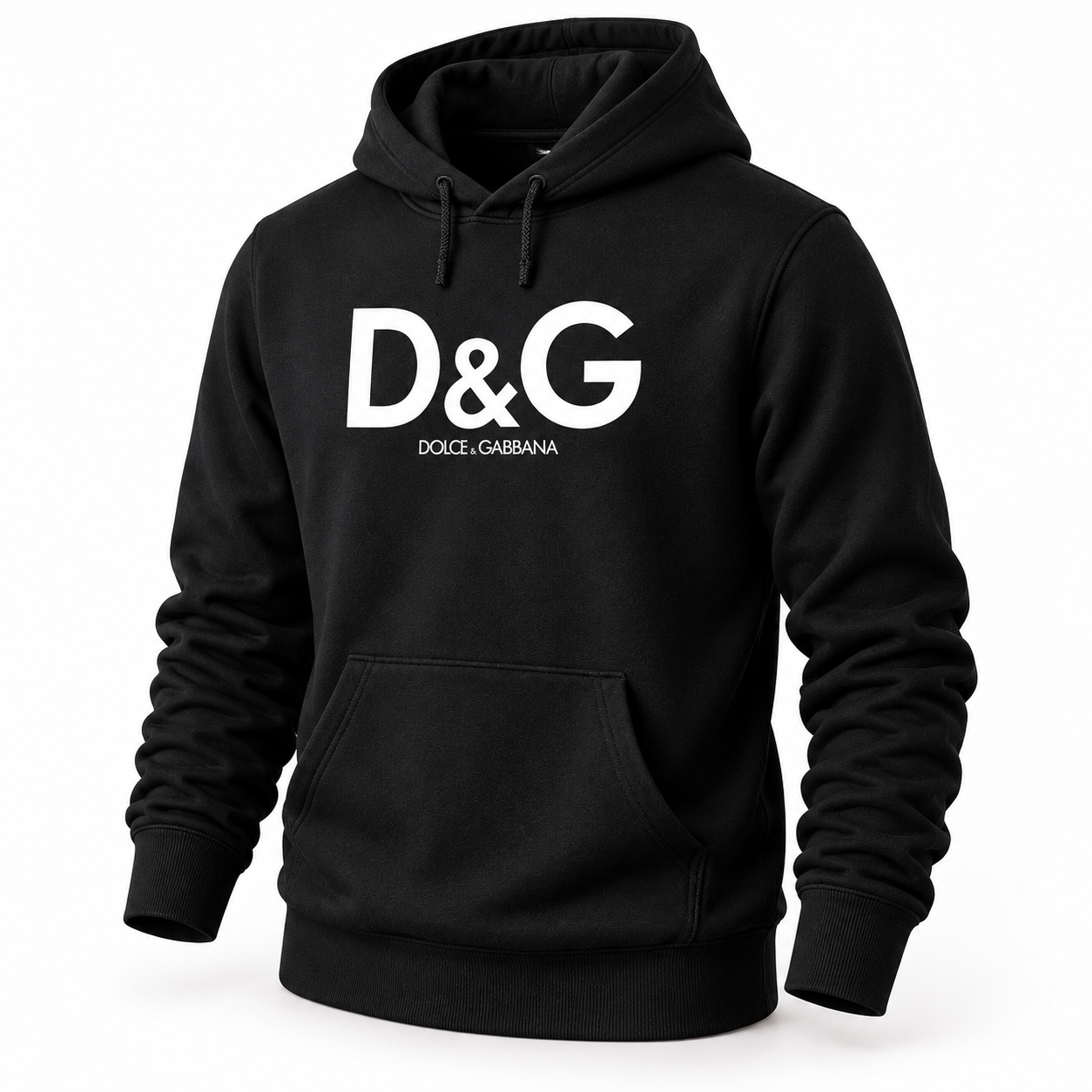 Men's Dolce and Gabbana Pullover Hoodie in Black – hero