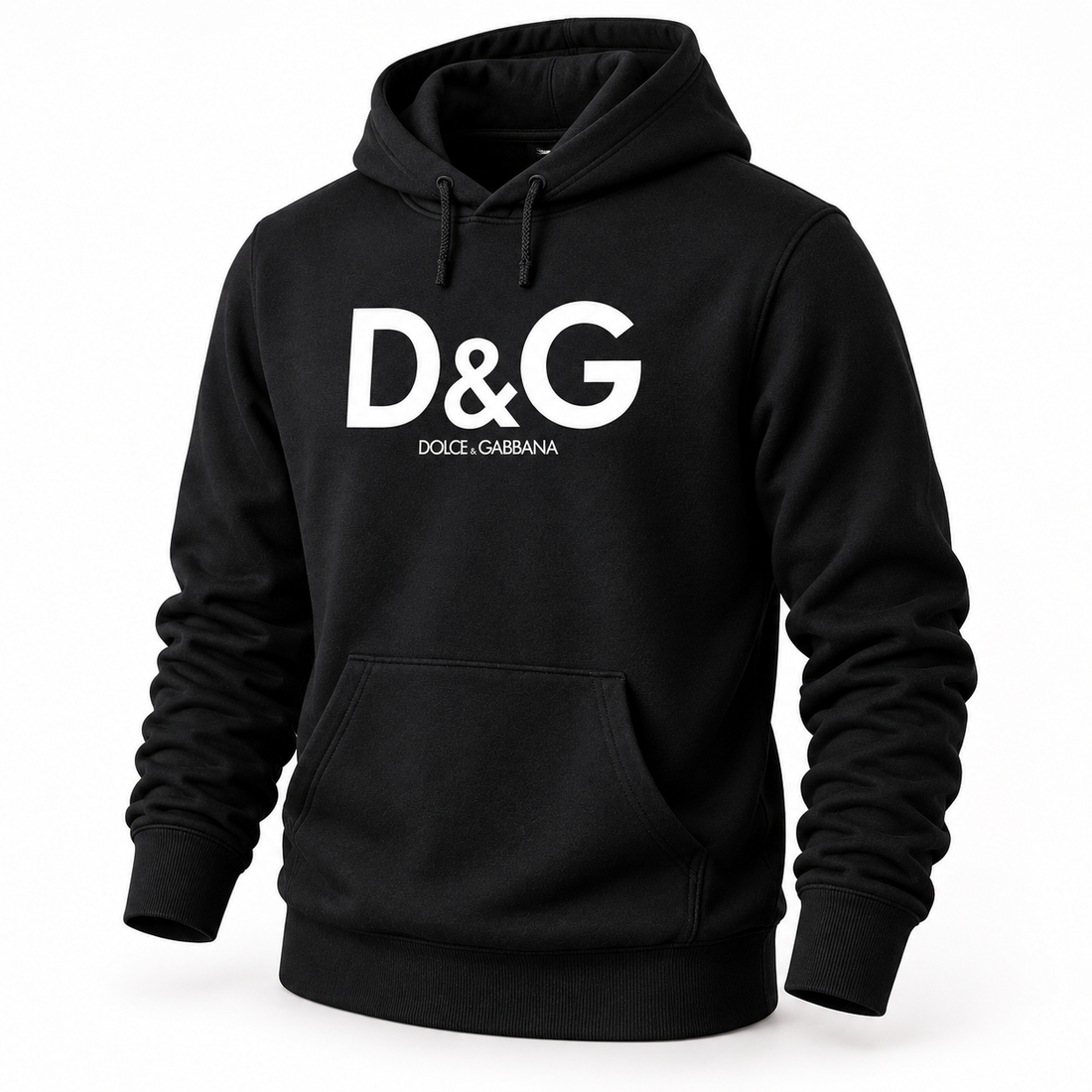 Men's Dolce and Gabbana Pullover Hoodie in Black – hero