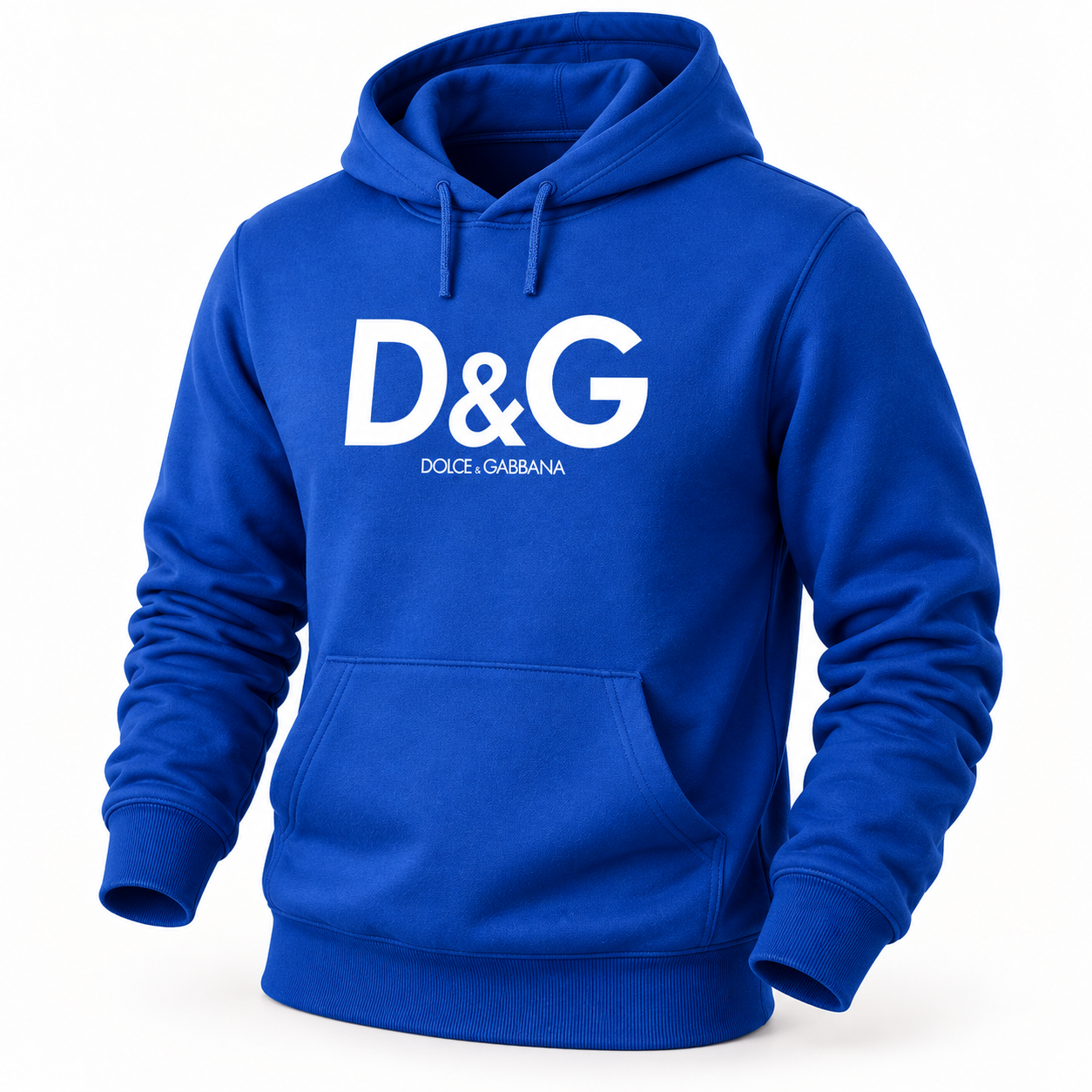 Men's Dolce and Gabbana Pullover Hoodie in Blue – hero