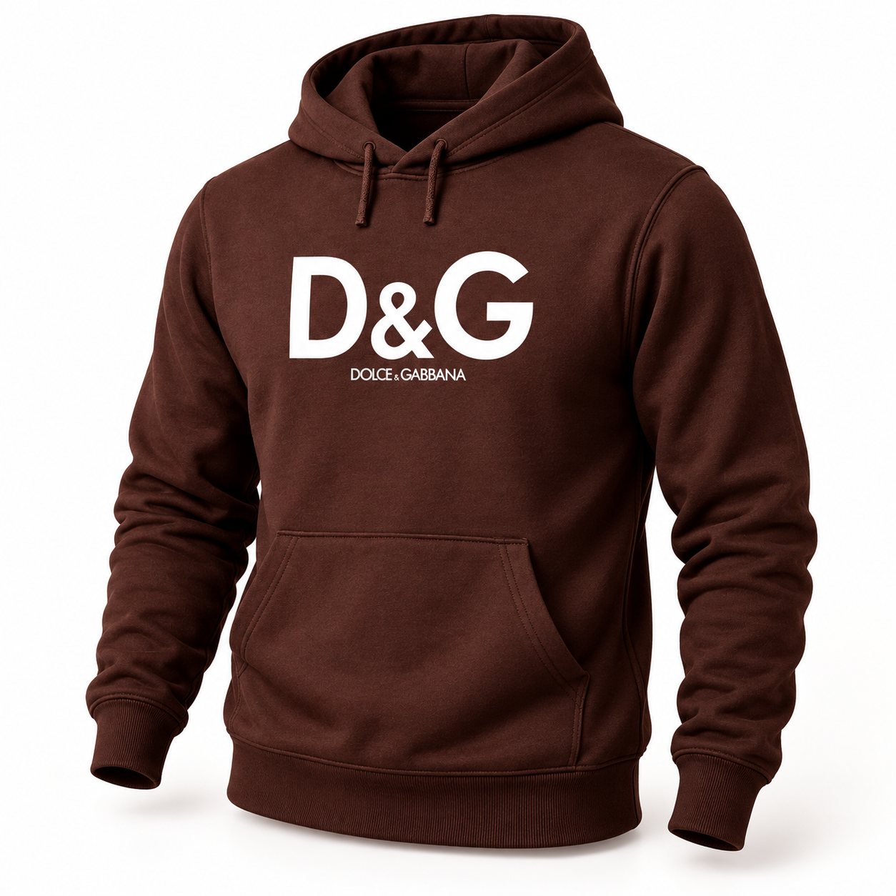 Men's Dolce and Gabbana Pullover Hoodie in Brown – hero