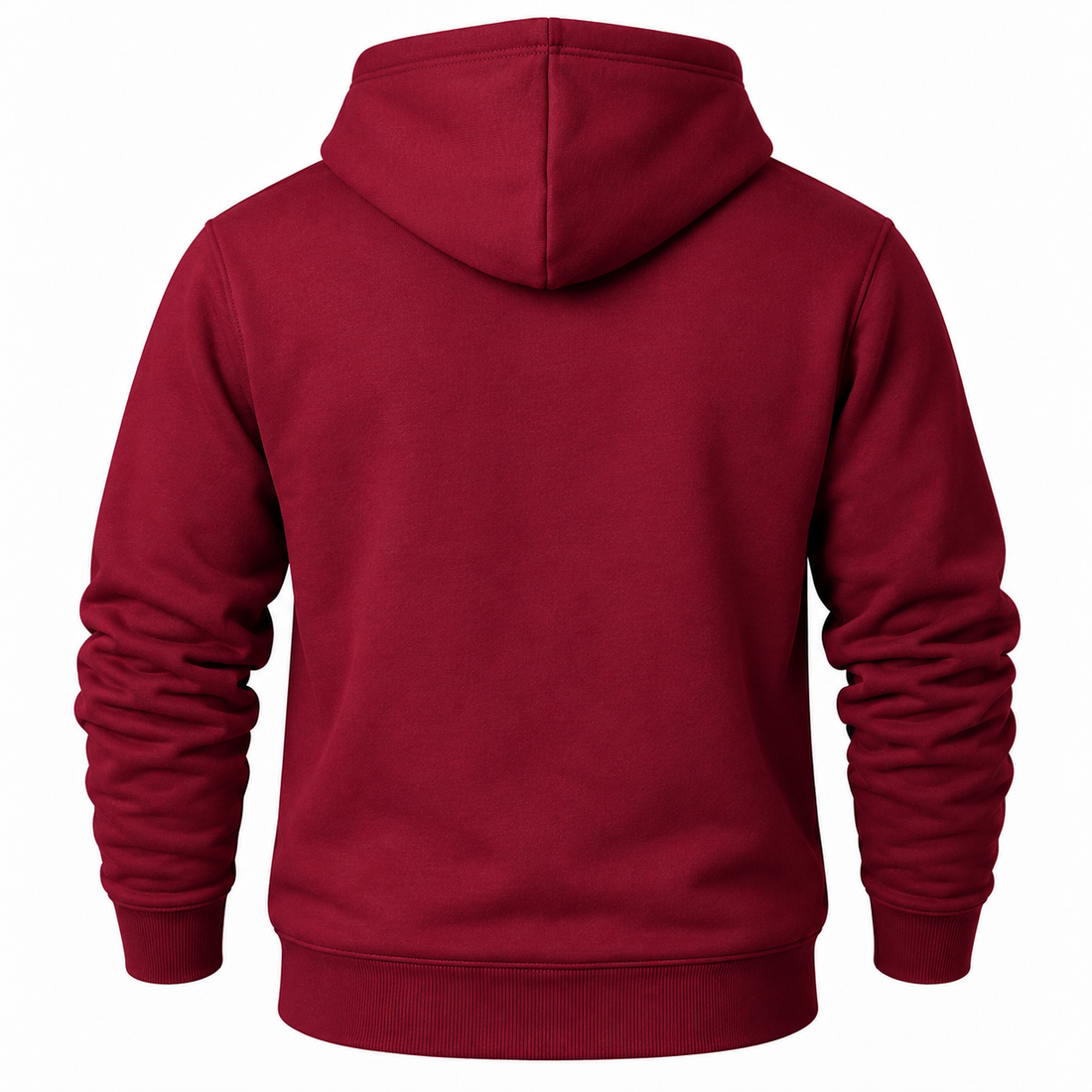Men's Dolce and Gabbana Pullover Hoodie in Burgundy – back view