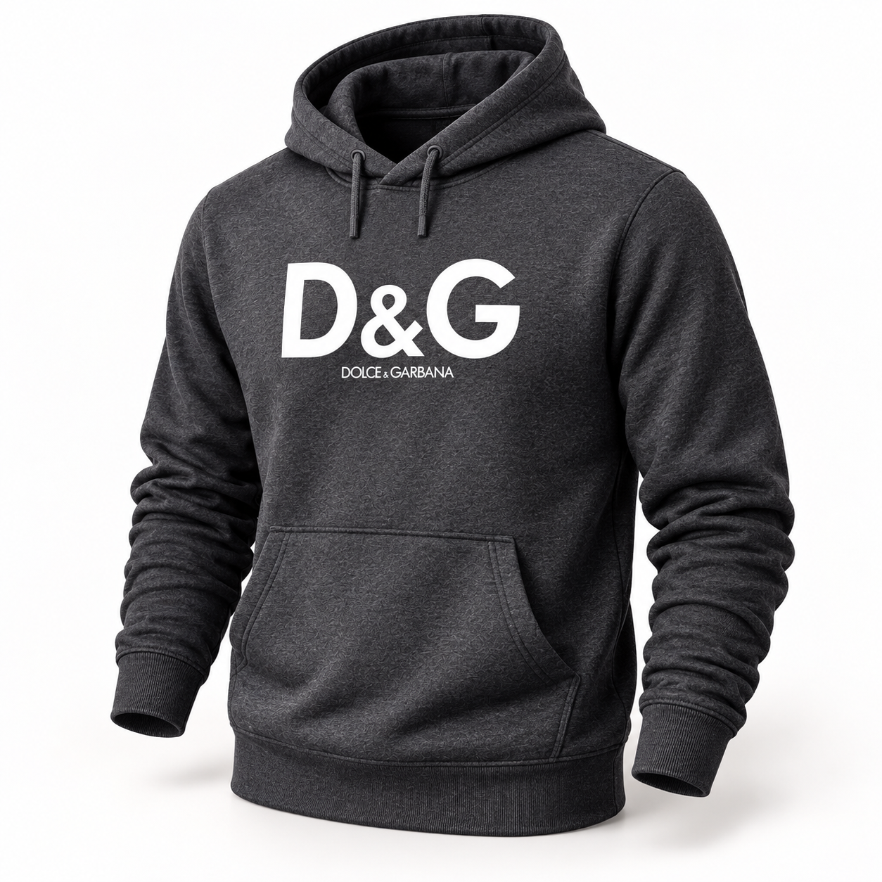 Men's Dolce and Gabbana Pullover Hoodie in Dark Heather – hero