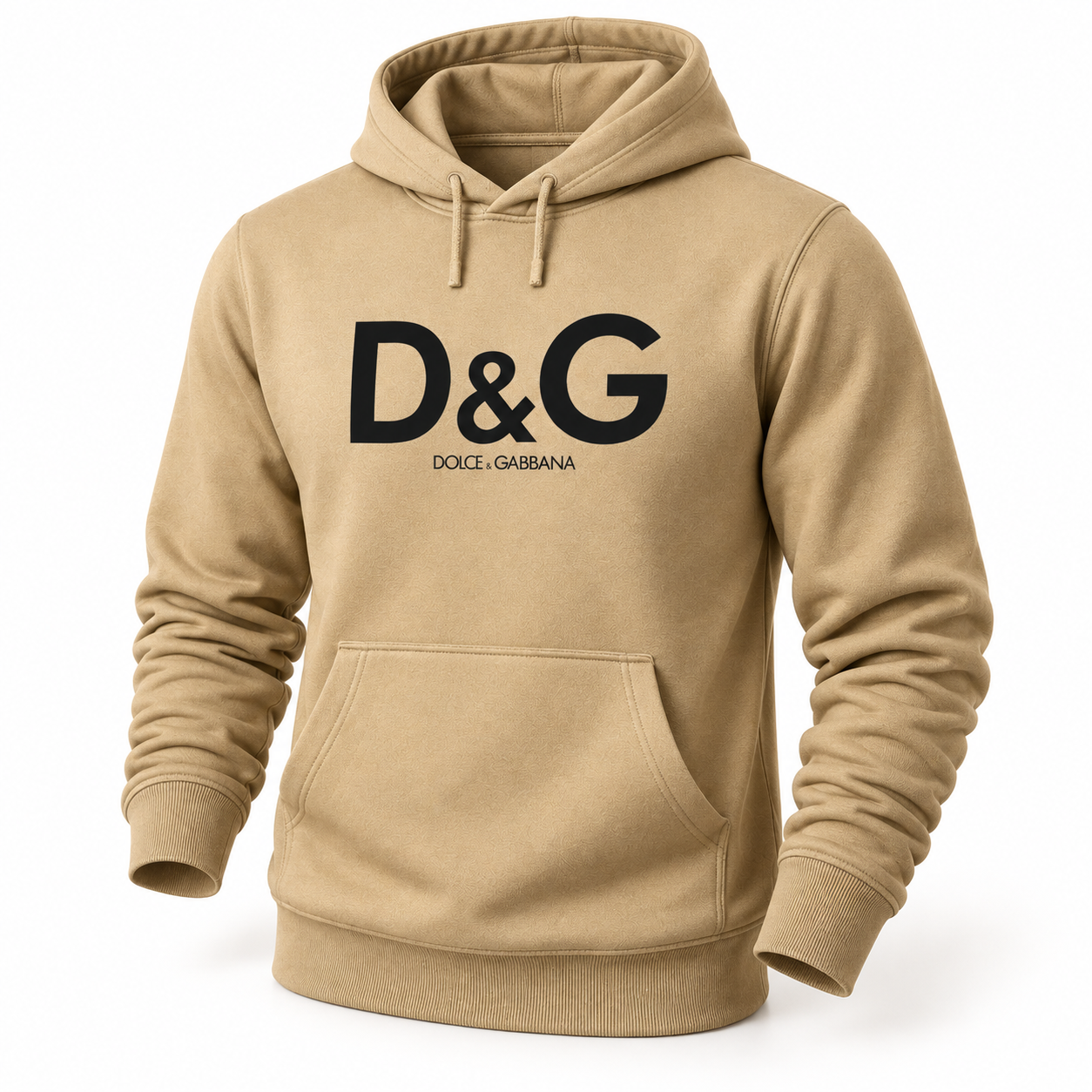Men's Dolce and Gabbana Pullover Hoodie in Khaki – hero